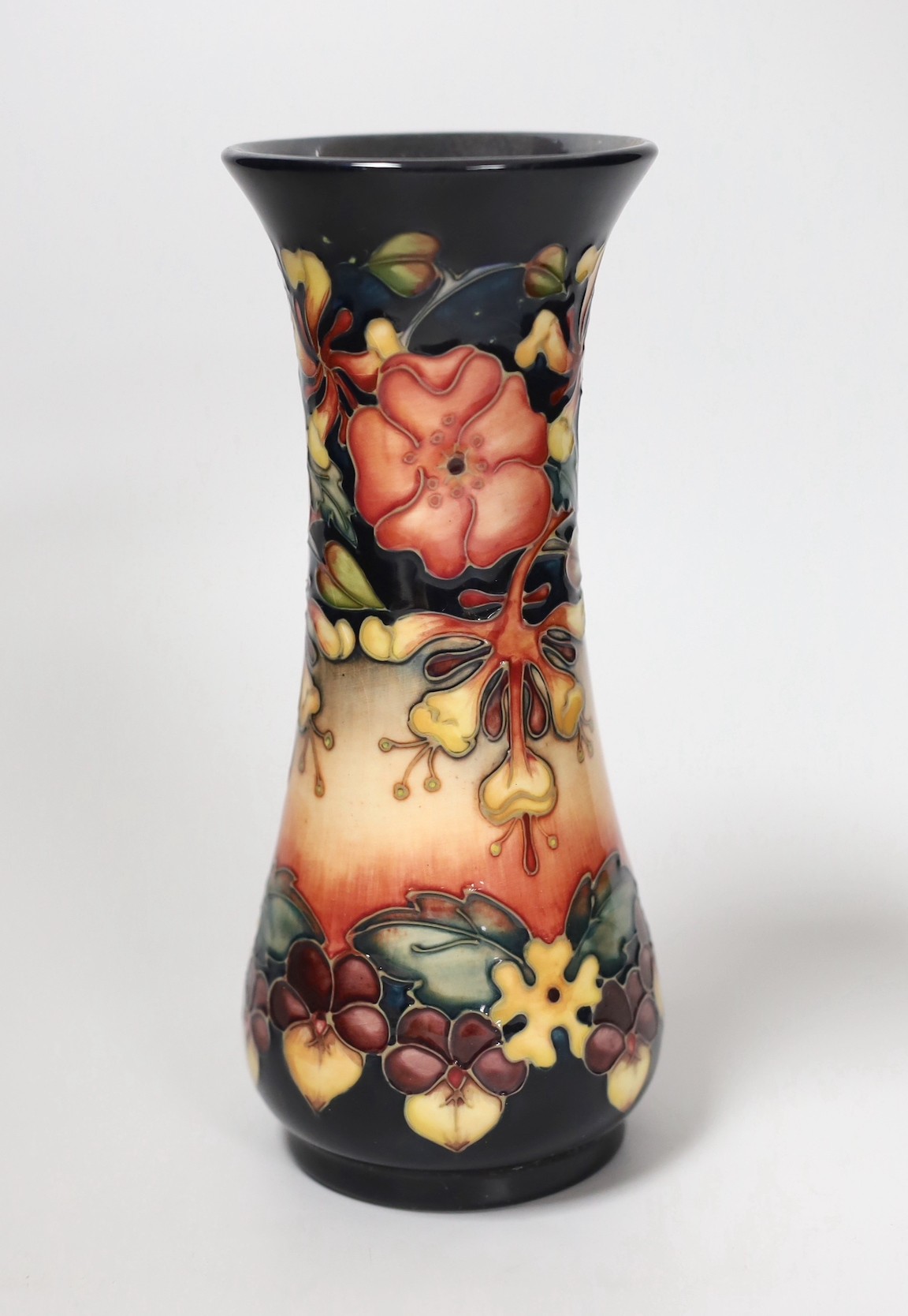 A Moorcroft Oberon pattern vase, 21cm